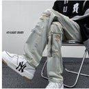 [DULAIEN Series] ★Denim Pants★ Casual Pants 2color Unisex Men's Large Size Unique