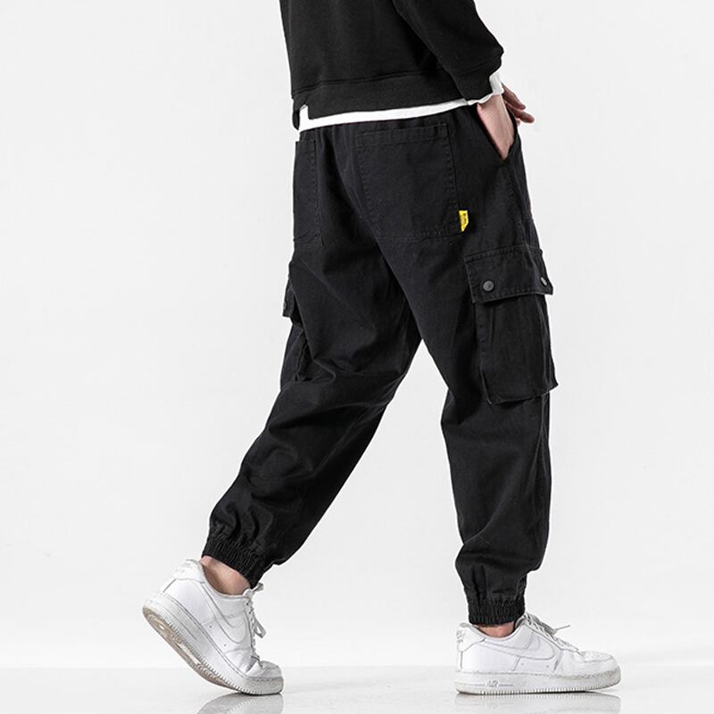 [BIGEMAN Series] ★Casual Pants★ 2color Quarter-length Bottoms Pants Unisex Men's Large Size Black Green Fashion