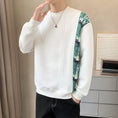 Load image into Gallery viewer, [MDW Series] ★Tops★ 3color switching men's long sleeve round neck black white gray ML XL 2XL
