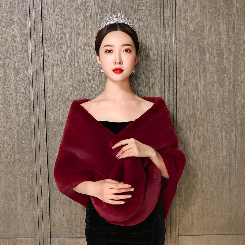 [Doufu Series]★Shawl★ All 4 colors White Red Gray Coming-of-age ceremony dress One piece Bolero Invitation shawl Elegant