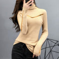 Load image into Gallery viewer, [YINUO Series]★Knit Tops★ 3color Tops Sweater Turtleneck Simple Black Blue Yellow
