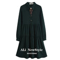 Load image into Gallery viewer, [Ali Series] ★One Piece★ Women's Shirt Dress Green Commuting Date Cute SML XL
