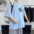 Gallery viewerに画像を読み込む, 【JIAXUNシリーズ】★半袖Tシャツ★ 大きいサイズ M~9L 3color トップス 男女兼用 メンズ フェイクレイヤード
