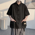 Load image into Gallery viewer, [MOWENZHAI series]★China style shirt★ Tops 3color Unisex Men's Large size Green Black
