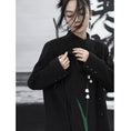 Load image into Gallery viewer, [Big Blue Dragon Series] ★Chinese style outerwear★ Blazer Lily of the Valley Rasha Embroidery Chinese Clothes Black Black
