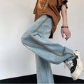 Load image into Gallery viewer, [V37 Series]★Denim pants★ 3color bottoms pants unisex men's blue black simple
