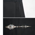 Load image into Gallery viewer, [Kyodo Series]★China style pants★ Embroidery Unisex costume Couple clothes Men's Gaucho pants Black Black
