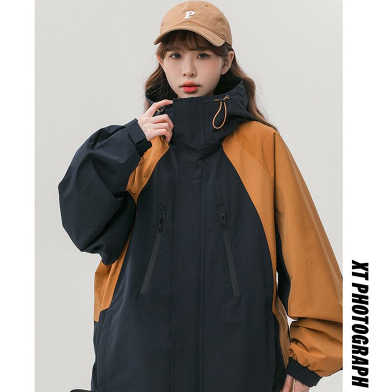 [Fujiiman Series] ★Jacket★ 2color Outerwear Unisex Men's Color Scheme Casual Spring Clothes Loose