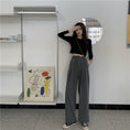 Load image into Gallery viewer, [Left Sister Series]★Gaucho Pants★ Casual Pants 2color Plain High Waist SML Slimming Fashion
