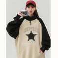 Load image into Gallery viewer, [Fujiiman Series] ★Parker★ 2color long sleeve tops star pattern unisex men's color scheme cute easy to match ML XL 2XL
