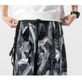 Load image into Gallery viewer, [Grass ink series] ★China style pants★ 4color black or white or blue or navy men's gaucho pants gaucho crane
