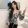 Load image into Gallery viewer, [YIPINXIAN Series]★Tops★ Floral Tops Blouse Short Length Cute Sexy V Neck
