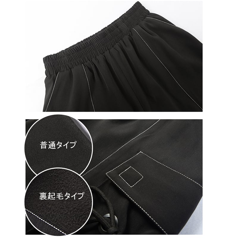 [Ancient monster---Swallow tail butterfly series]★Pants★ Regular type or brushed lining type Bottoms Casual pants Butterfly Slimming SML XL 2XL Black Black Original