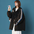 Load image into Gallery viewer, [GEBOXUAN series] ★Jacket★ 3color outerwear unisex men's vertical striped sports style casual
