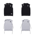 Load image into Gallery viewer, [HTTAOSUP Series] ★Vest★ 2color Tops Knit Unisex Men's Sleeveless Black Gray Fashion
