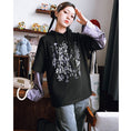 Load image into Gallery viewer, [Kokaisha---Shinkyo Series] ★China style hoodie★ Tops Faux layered letter pattern original black white
