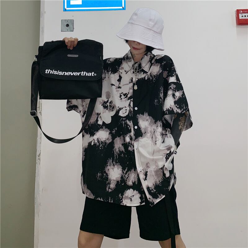 [Demon King Series]★Shirt★ Tops Printed Ins Style Fashion Summer Unisex Costume Couple Clothes Men's