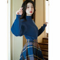 Load image into Gallery viewer, [reasure Island Series]★Setup★ 2-piece set knit tops plaid skirt retro
