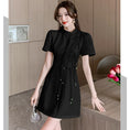 Load image into Gallery viewer, [LINXIAOXIAN series] ★China style dress★ 2color improved cheongsam dress cute short sleeve summer clothes
