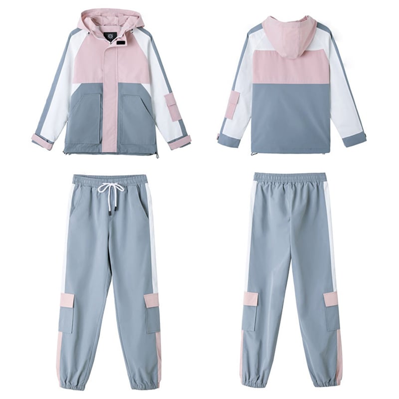 [EVAK series]★Setup★ 3color jacket + pants top and bottom set 2-piece set Color scheme Stylish Casual