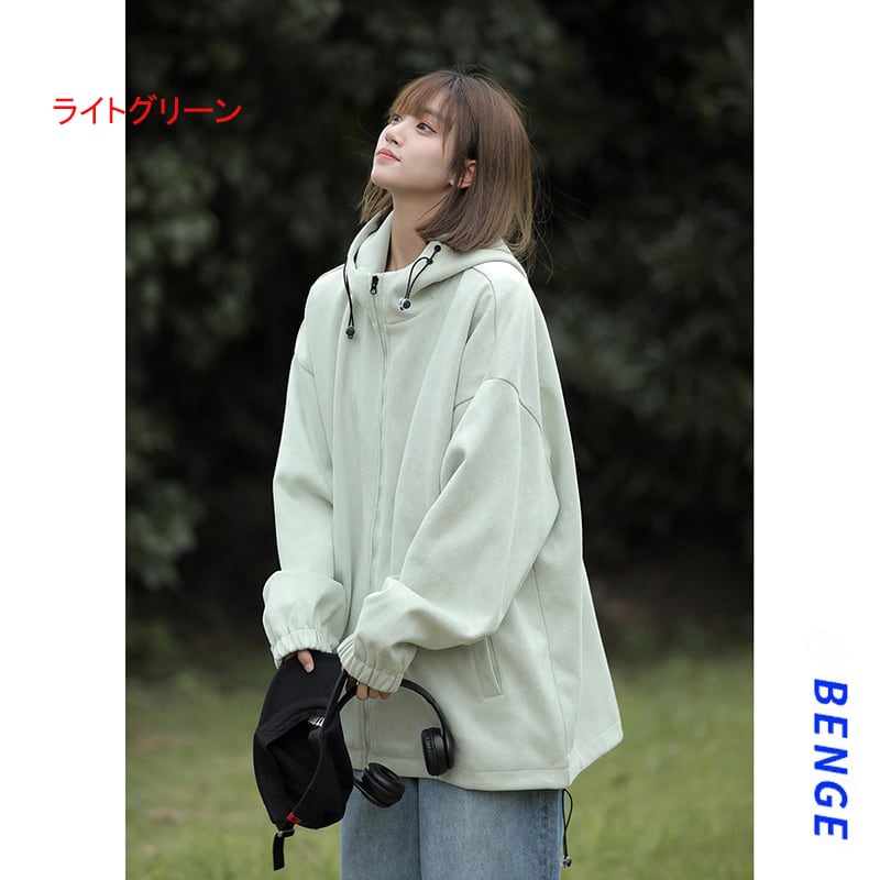 [BENGE Series]★Jacket★ 8color Outer Parka Unisex Men's Large Size Green Gray Black Purple