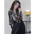 Load image into Gallery viewer, [YOUZI series] ★Floral pattern shirt★ Tops Printed long sleeve shirt Retro SML XL 2XL Thin Spring/summer Easy to match
