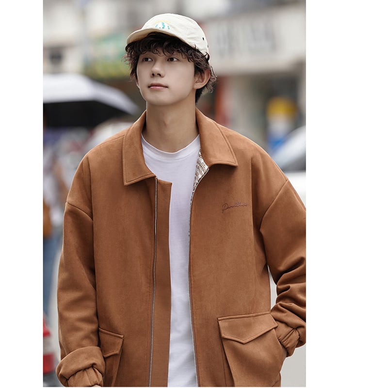 [BIGEMAN Series] ★Jacket that can be worn on both sides★ Cotton coat 2color outerwear plaid pattern winter clothes unisex men's large size