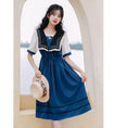 Load image into Gallery viewer, [Jinkyoku Series] ★One Piece★ Sailor Uniform Short Sleeve Cute Ladies Date Photo Shoot Summer Clothes Lolita
