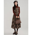 Load image into Gallery viewer, [Kiyi series]★Setup★Checked pattern vest + checked pattern skirt Retro cute Daterasha
