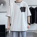 Gallery viewerに画像を読み込む, 【JIAXUNシリーズ】★半袖Tシャツ★ 大きいサイズ M~9L 3color トップス 男女兼用 メンズ フェイクレイヤード
