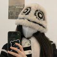 Load image into Gallery viewer, [Inkobo series] ★China style hat★ 5color knit fluffy fashionable cute black brown blue red pink
