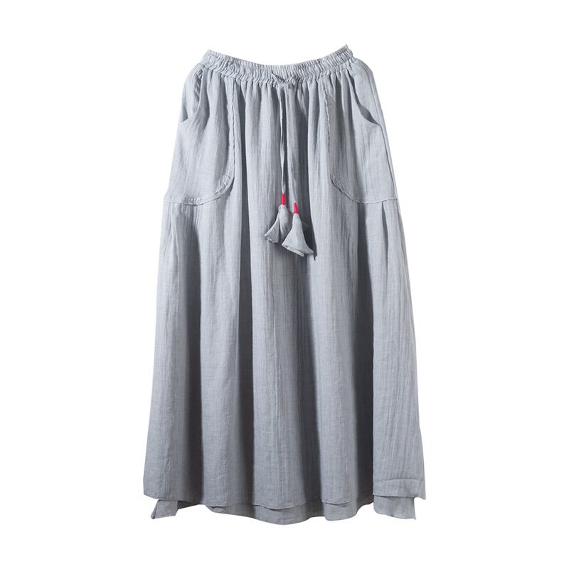 [Qing Series]★China style skirt★ 4color Bottoms Long length skirt Blue green Blue gray White Brown