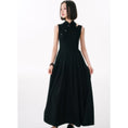 Load image into Gallery viewer, [Yang's Great Dream Series]★Chinese style dress★ Improved Chinese dress, Chinese clothes, slimming, long length, black, black summer clothes
