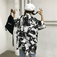 Load image into Gallery viewer, [Miyakoya Series]★China style shirt★ Short sleeve, dragon crest, floral pattern, unisex, ML, summer, cool, couple clothes, everyday wear
