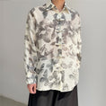 Load image into Gallery viewer, [Illustrated series] ★Chinese style shirt★ 2color floral pattern tops Chinese clothes easy to match ML XL casual
