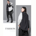 Load image into Gallery viewer, [0246 series]★Shirt★ 2color tops fake layered simple black white easy to match
