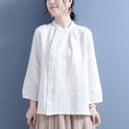 Load image into Gallery viewer, [Qing Series] ★Chinese style tops★ 2color slimming Chinese clothes simple easy to match shirt casual
