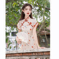 Load image into Gallery viewer, [Nan Kemu Series]★China style dress★ Crane dress Coming of age ceremony Girls' night out Date Floral pattern Short sleeve dress Summer clothes
