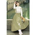 Load image into Gallery viewer, [Kaede bamboo---green series] ★Chinese style setup★ 2-piece set, shirt + hanging skirt, Chinese clothes, date, commuting
