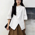 Load image into Gallery viewer, [Miyakoya Series]★China style shirt★2 color tops unisex irregular casual black white
