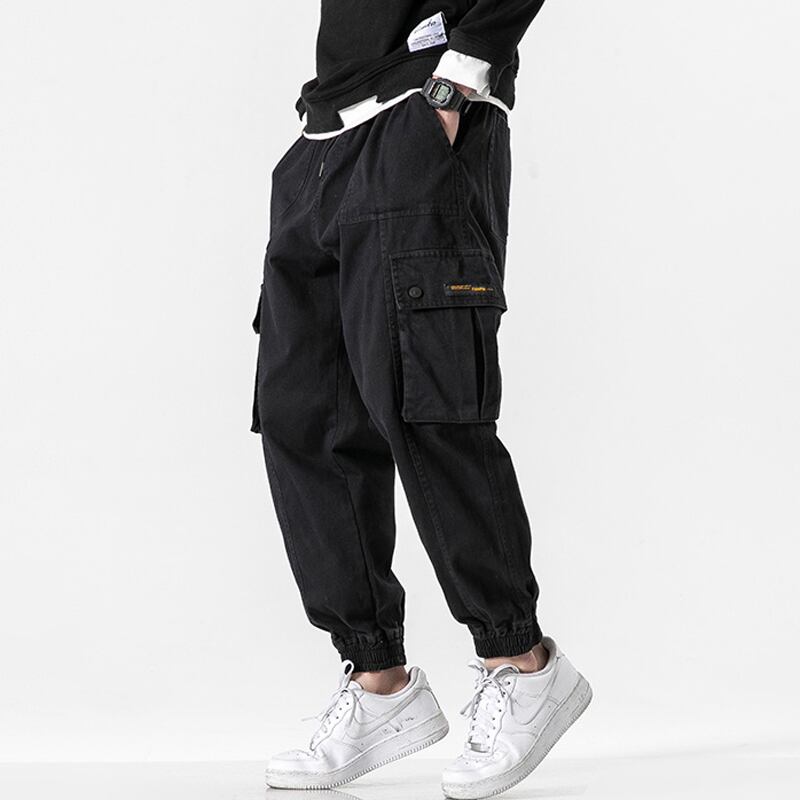 [BIGEMAN Series] ★Casual Pants★ 2color Quarter-length Bottoms Pants Unisex Men's Large Size Black Green Fashion