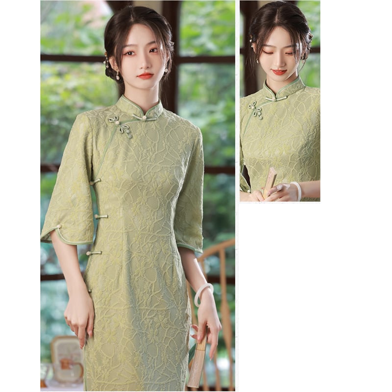 [RUYUN Series]★China Dress★ 2color Chinese Style Dress Party Wedding Green White