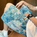 Load image into Gallery viewer, [WRZB Series]★Pants★ Oil Painting Style Shorts Shorts Unisex Men's Blue Blue Large Size
