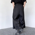 Load image into Gallery viewer, [Illustrated series] ★China style trousers★ Gaucho pants print unisex men's black loose fitting
