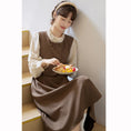 Load image into Gallery viewer, [Shokensho Series] ★One Piece★ Fake Layered Women's Cute Retro Autumn Clothes Coffee Color
