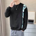 Load image into Gallery viewer, [MDW Series] ★Tops★ 3color switching men's long sleeve round neck black white gray ML XL 2XL
