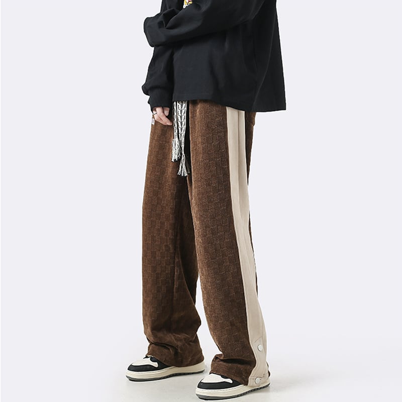 [Teijaku Series] ★Casual Pants★ 3color Bottoms Unisex Men's Corduroy Coffee Color Black Gray