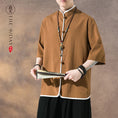 Load image into Gallery viewer, [JIUTIAN Series]★China style shirt★ Tops 3color Unisex Men's Large Size Simple Casual
