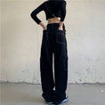 Load image into Gallery viewer, [Miyakoya Series]★Denim Pants★ Trousers Bottoms Black Black Women's Fashion Easy to Match
