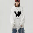 Load image into Gallery viewer, [WRZB series] ★Tops★ 5 colors Cartoon Cat Unisex Men's White Black Red Apricot Coffee color
